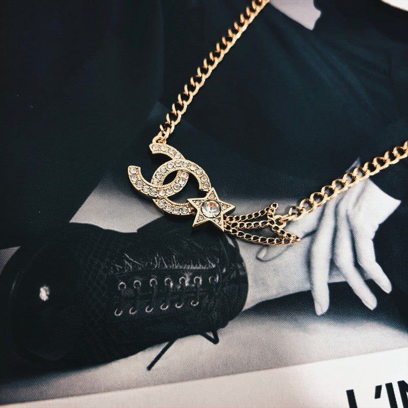 18K Chanel Star Diamond Necklace