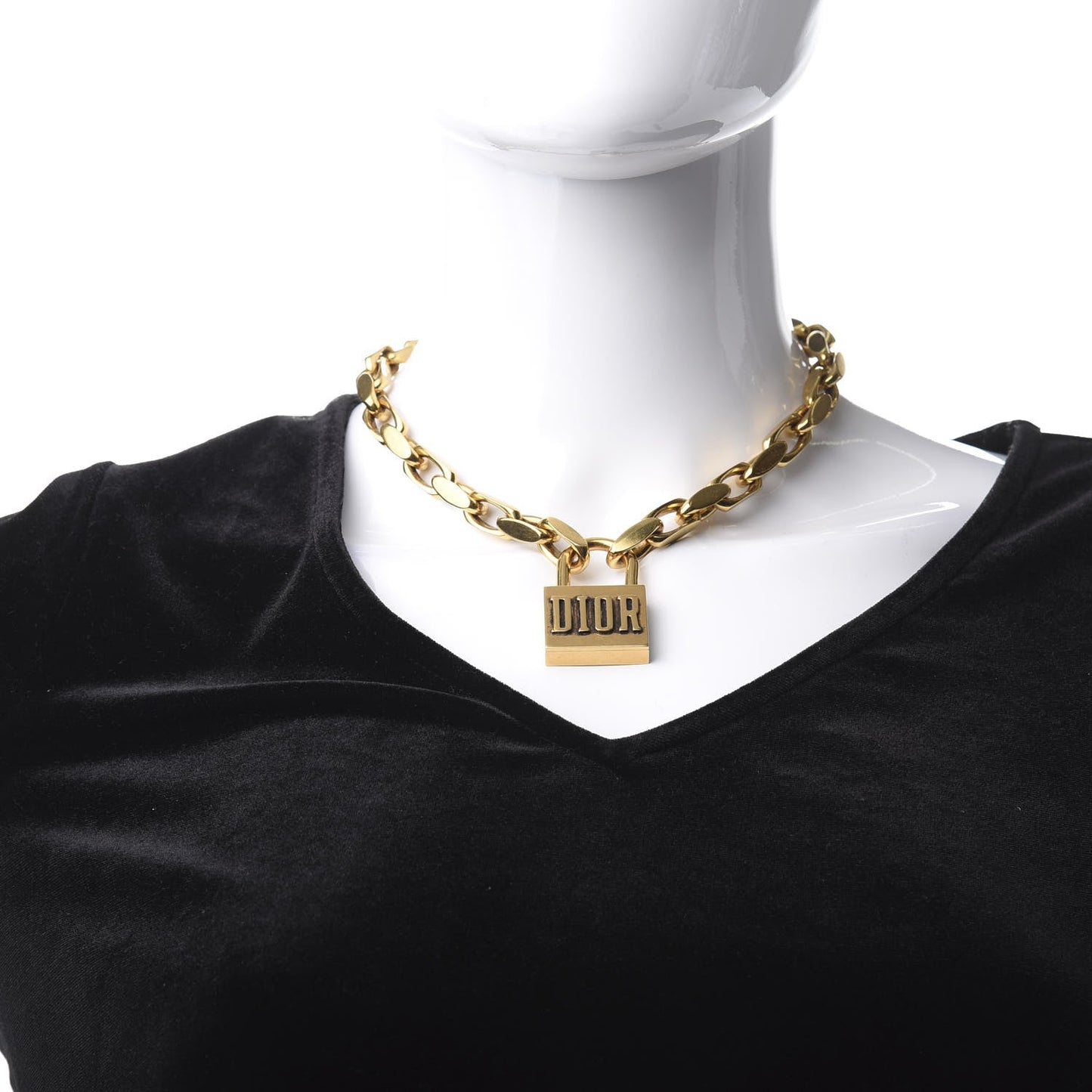18K Dior Lucky Locket Choker Necklace