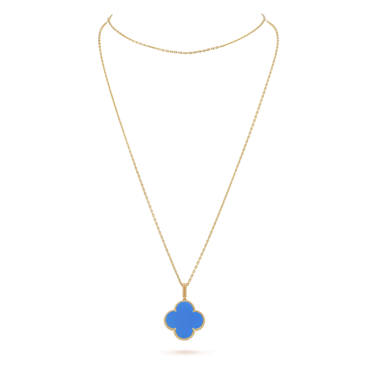 18K Magic Alhambra Agate Clover Necklace