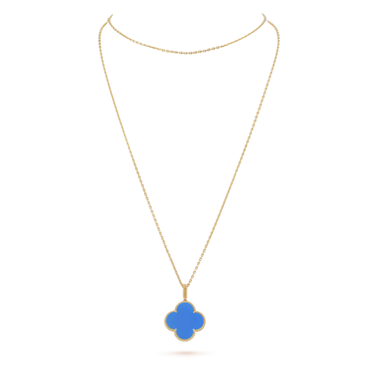 18K Magic Alhambra Agate Clover Necklace