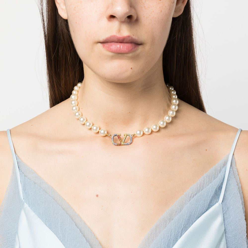 18K Valentino VLogo Signature Necklace