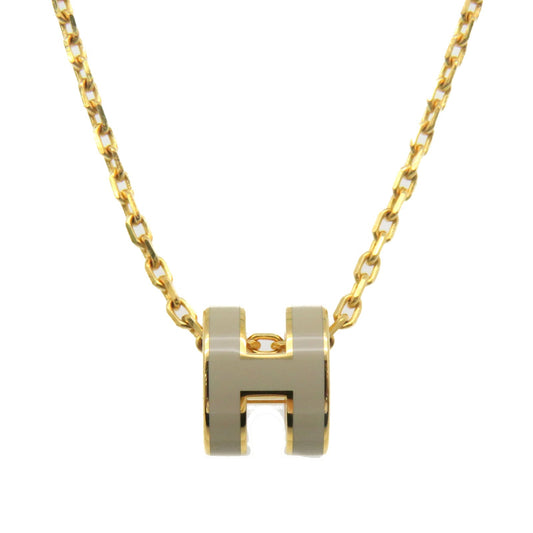18K Mini Pop Hermes Grey Necklace