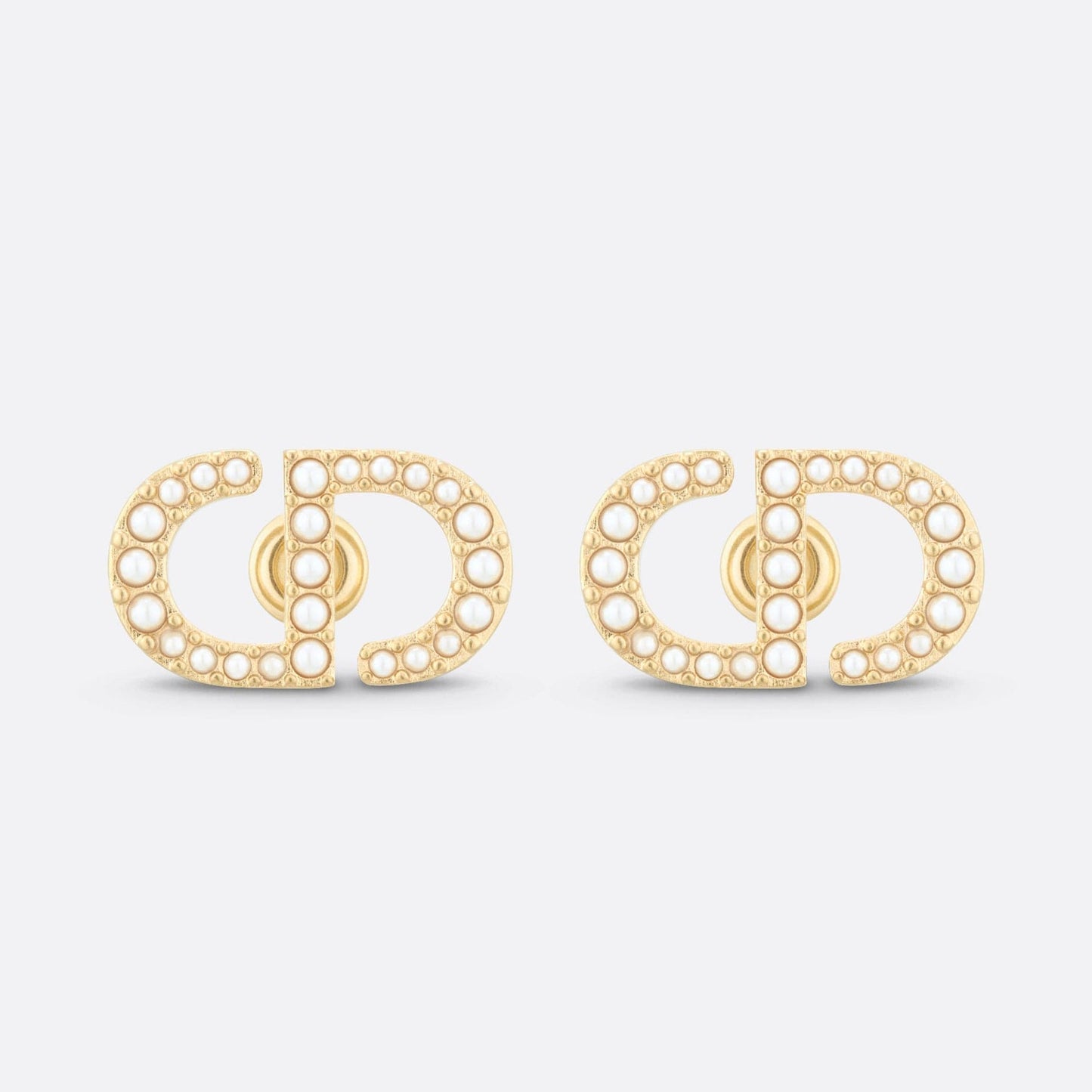 18K Petit Dior Stud Earrings
