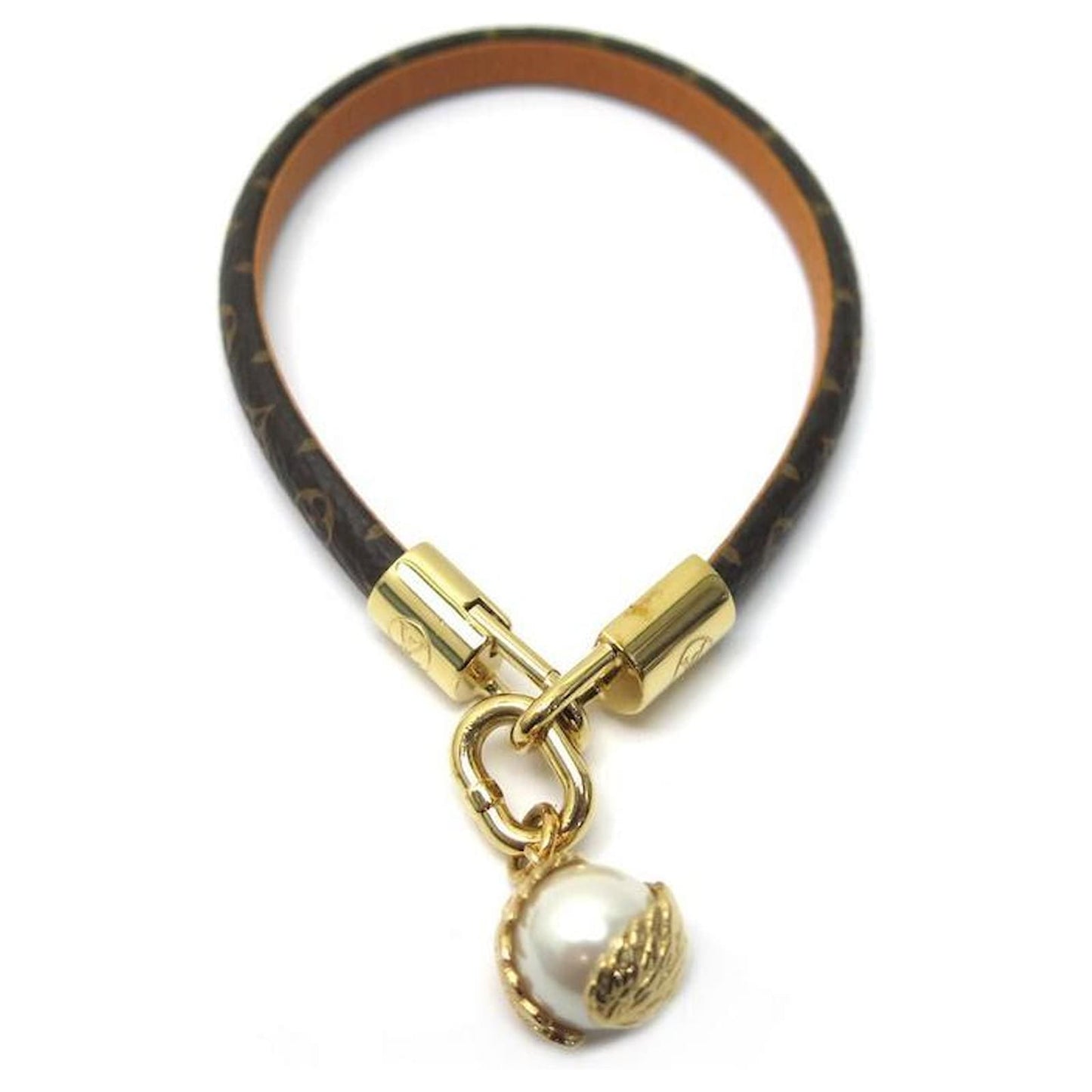 18K Louis Vuitton Pearl Angels Bracelet