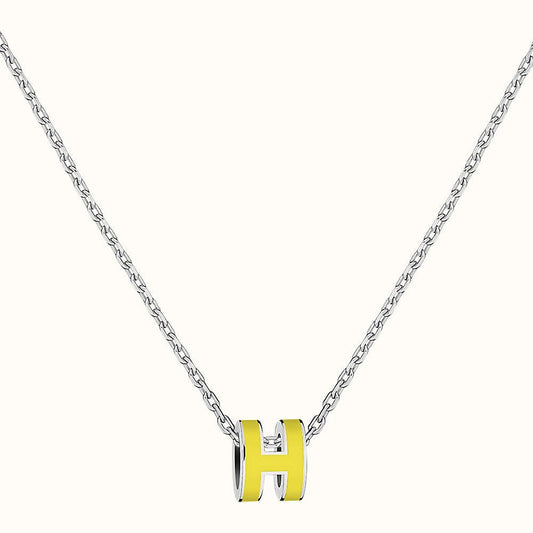 18K Mini Pop Hermes Yellow Necklace
